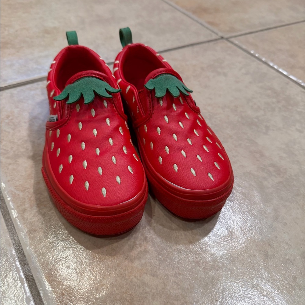Vans Kids Red Strawberry Sneakers